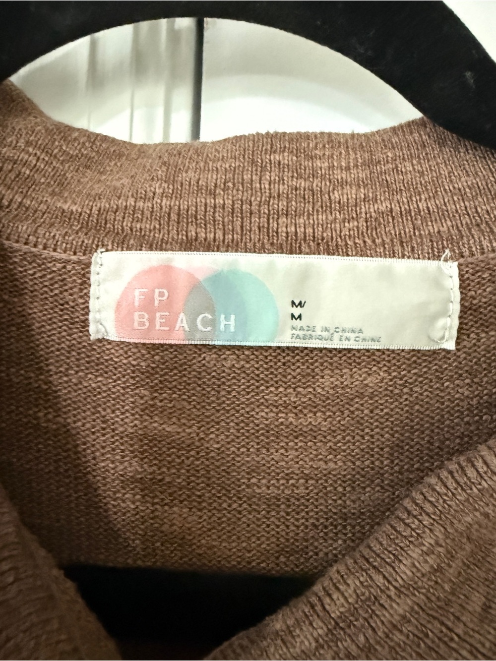 Free People Beach Brown Women's Button-Front Knit Sweater Set - Picture 5 of 5